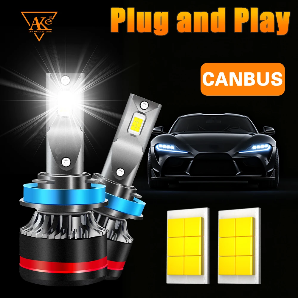 

2 шт. H7 светодиодные фары 900 Вт Canbus No Error H4 Фара ближнего и дальнего света H1 H11 9005 HB3 9006 HB4 Противотуманная фара Plug and Play