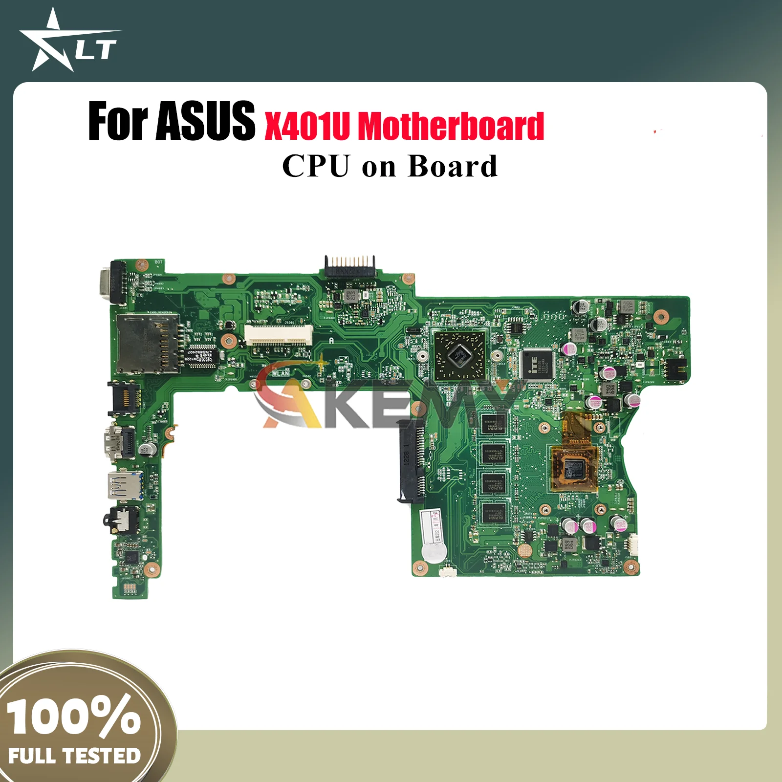 

Материнская плата для ноутбука X401U для ASUS VivoBook X401U X401U, материнская плата для ноутбука с процессором, 100% тестирование, ОК, быстрая доставка, высокое качество