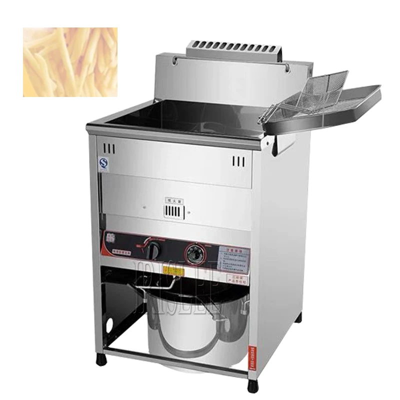

Commercial Electric Deep Fryer Vertical Eelctric Frying Machine 30L Large Capacity Stainless Steel Frying Machine