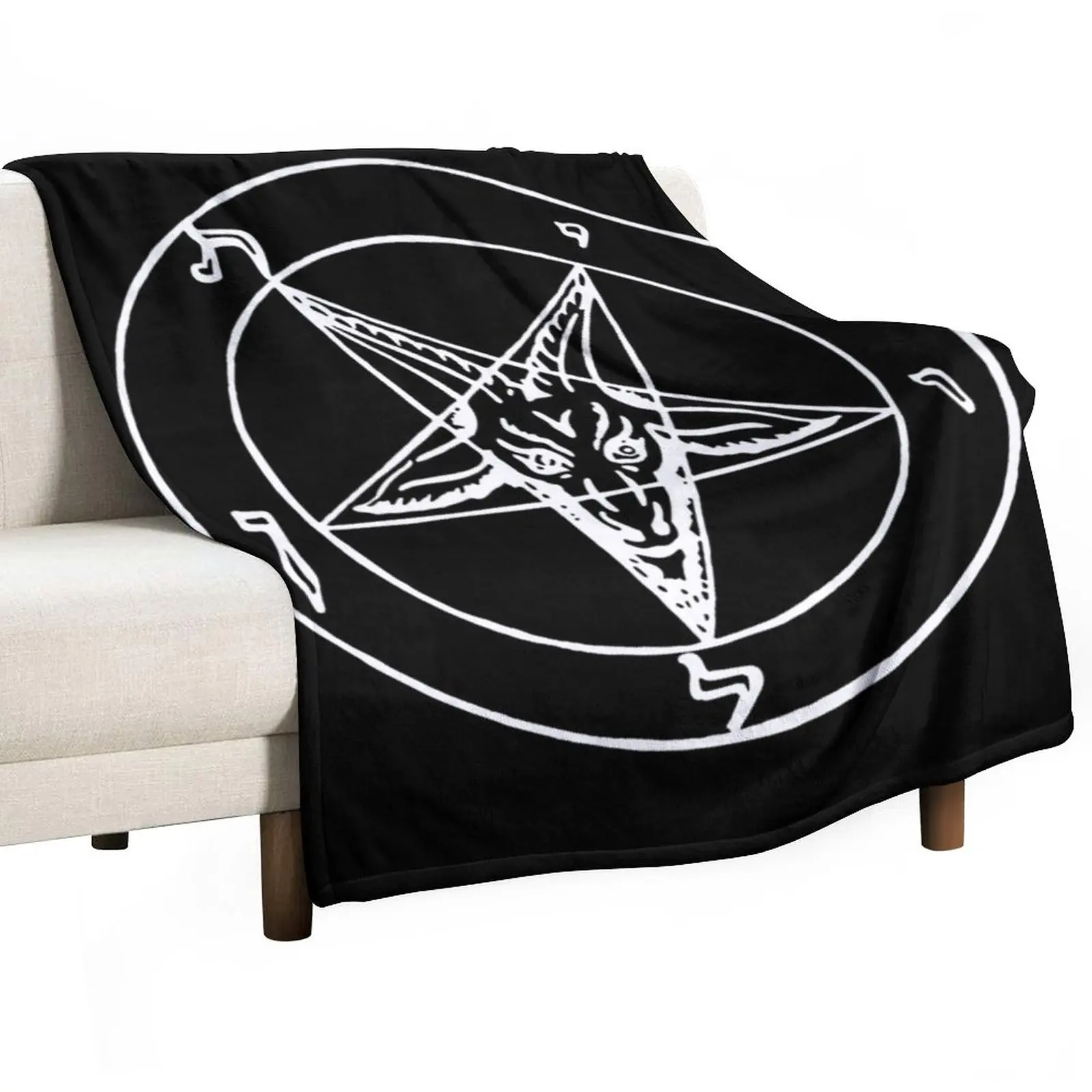

SIGIL OF BAPHOMET Throw Blanket Designer Blankets Stuffed Blankets