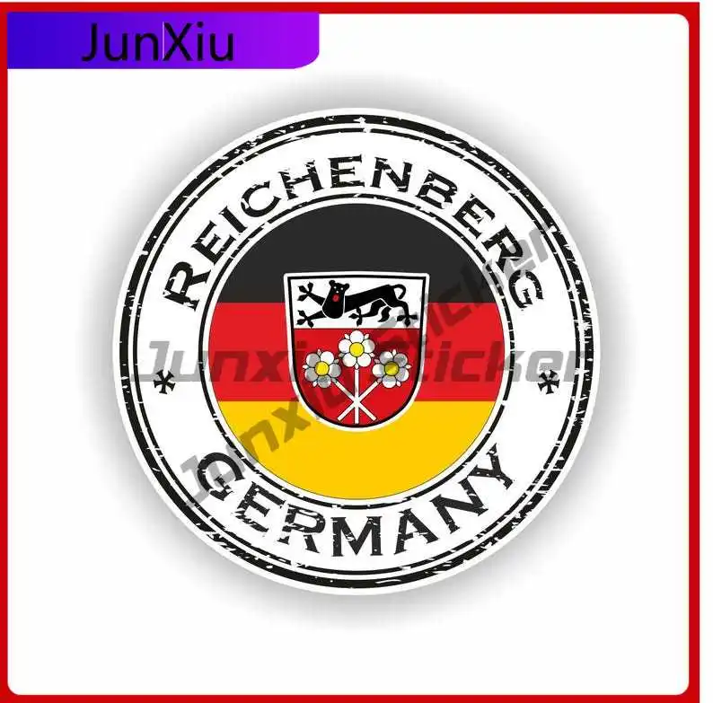 

Reichenberg Germany Coat of Arms Funny Truck Motorcycle Waterproof Vehicle Decor Vinyl Decal For Car Truck SUV Window Bumper