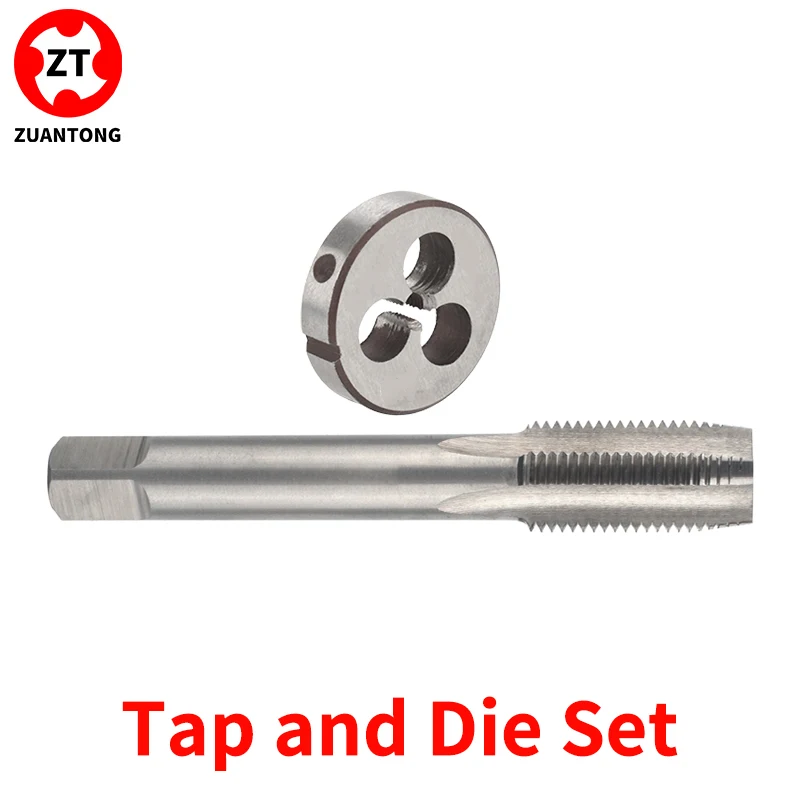 

Набор трапециевидных и круглых метчиков ZUANTONG 1SET (левый/правый) TR8 10 12 14 16 18 20 X2/3/4, высококачественный набор круглых метчиков и плашек