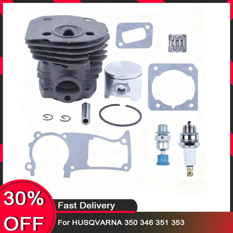 

44MM Cylinder Piston Gasket Compression Release Valve Kit For HUSQVARNA 350 346 351 353 Chainsaw Engine Motor Parts