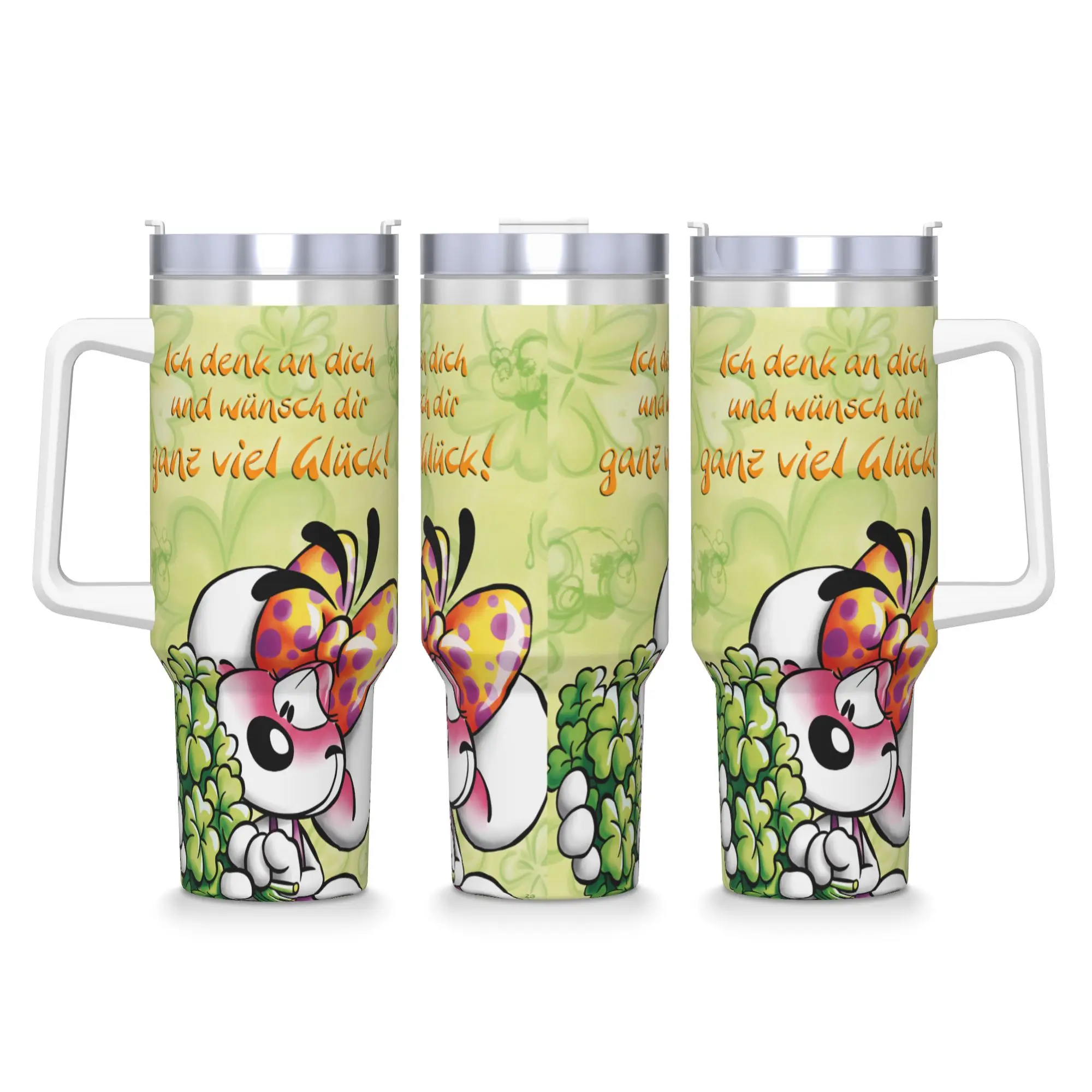 Diddl Cartoon Sleep Stainless Steel Tumbler  Travel Mugs Cup Large Coffee Mug Heat Preservation Cold Drink Milk Tea Water Bottle