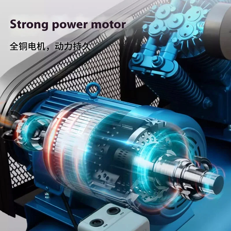 380V Hogedruk Luchtcompressor Pomp Zuigertype Met Gesmeerde Steen Verfspray 220V Echte Luchtpomp