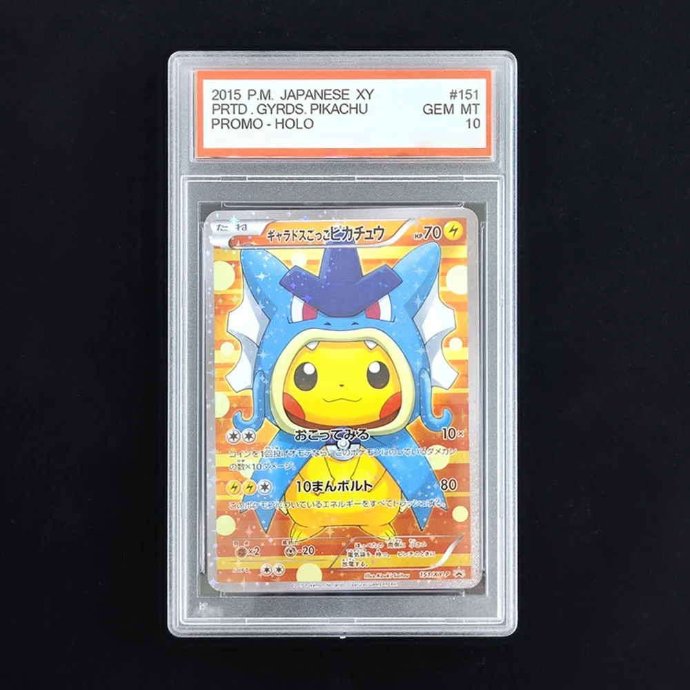 Карта Pokemon Ptcg Diy, японский Пикачу Psyduck Eevee Charizard, 10 очков, рейтинг, карты, аниме-игры, коллекционные карты, игрушка в подарок