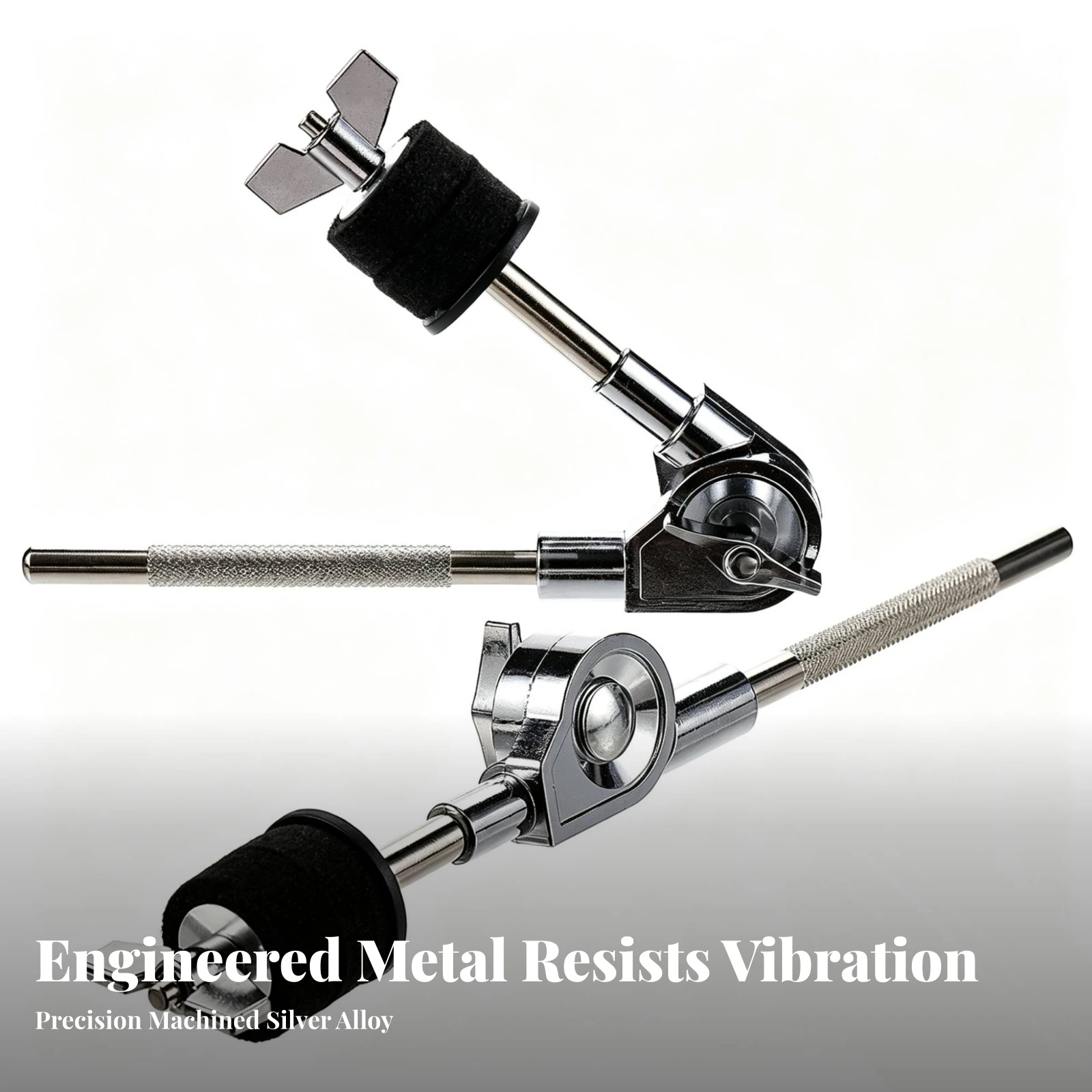Drum Accessory Clamp Long-Lasting Cymbal Holder Attachment Tom Holder Attachment Stable Mount Flexible for Drummers, Stage