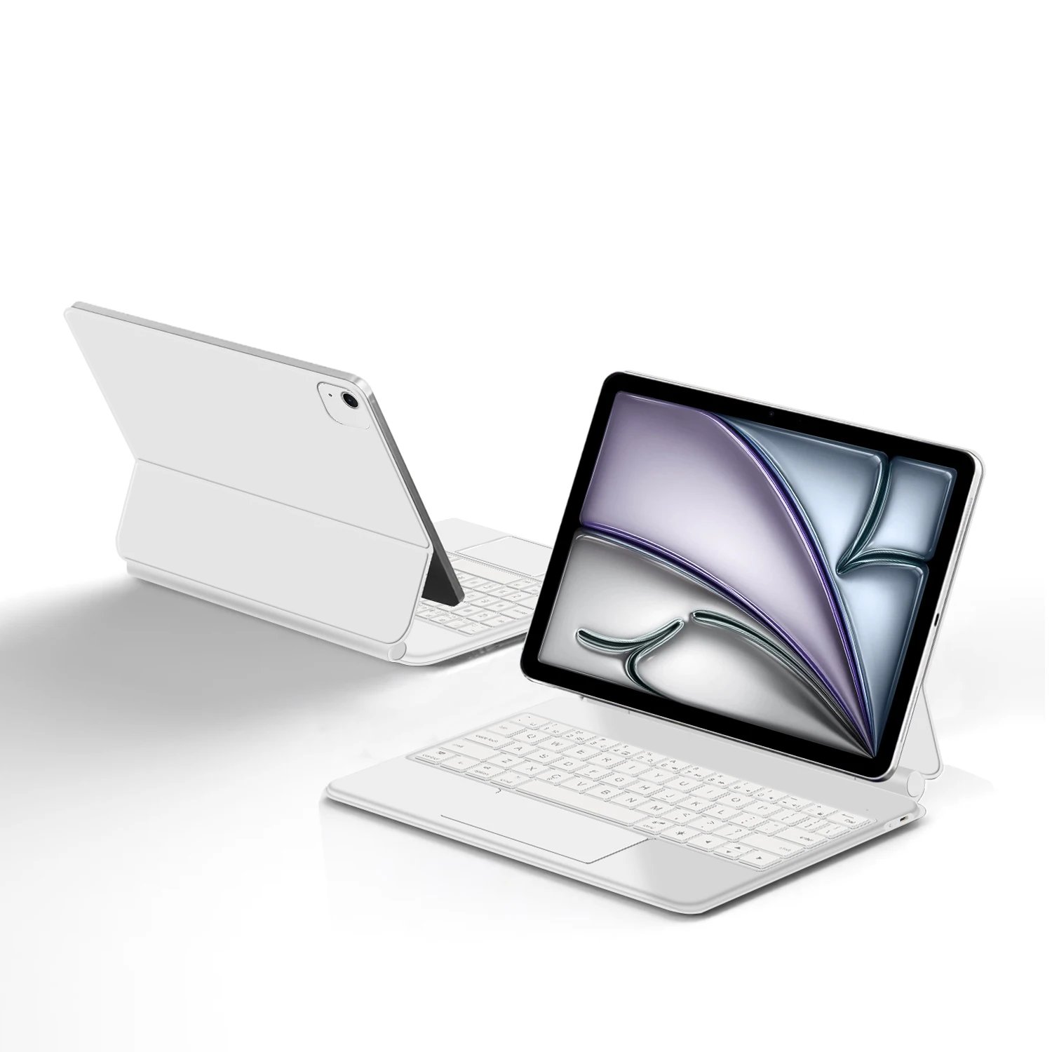 Smart Magic Keyboard For iPad Air 13 inch M3 M2 Magnetic Case For iPad Pro 12.9 6th 2022 2021 2020 2018 Touchpad Keyboard Cover