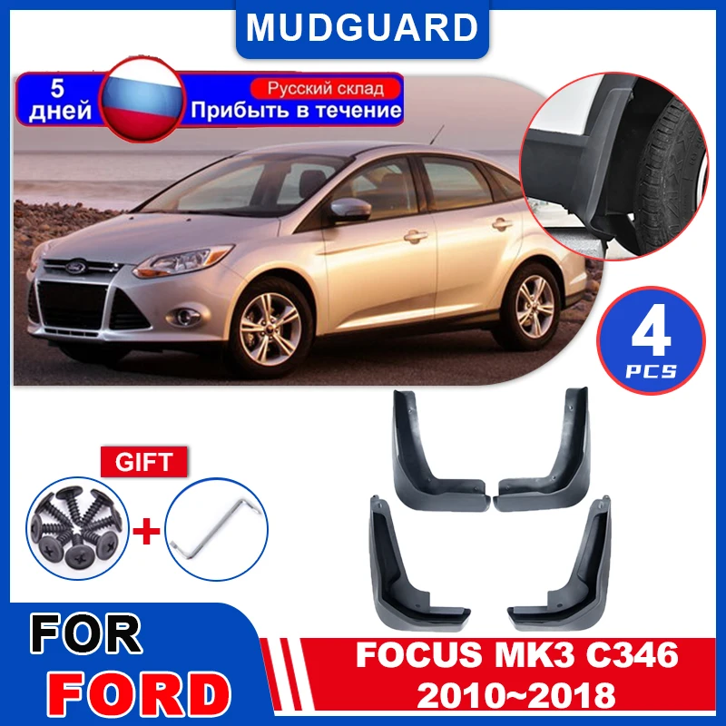 

Fenders for Ford Focus 3 C346 MK3 2010~2018 Car Mudguards Rear Splash Guards Wheels Protecti Mud Flap Exterior Parts Accessories