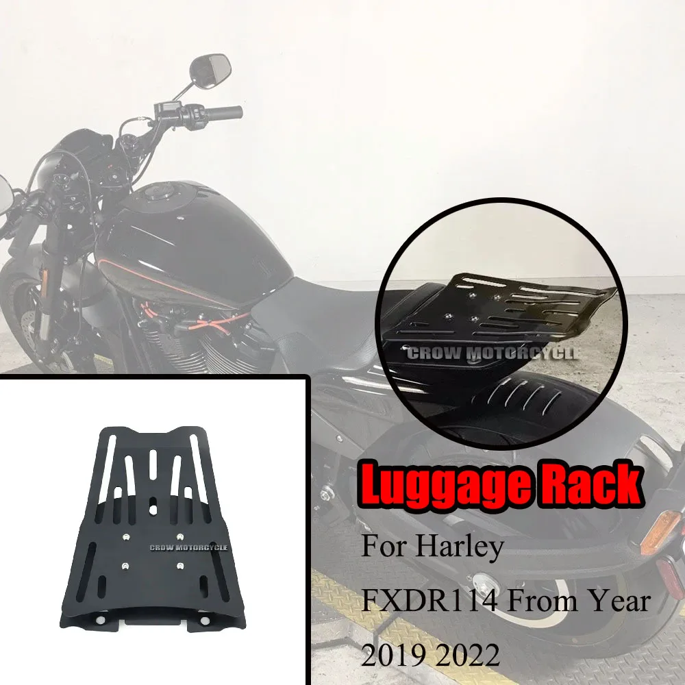 

Brand NewFor Harley FXDR114 2019-2022 Motorcycle Luggage Rack Black Rear Seat Luggage Rack Strong Support Luggage Rack Accessory