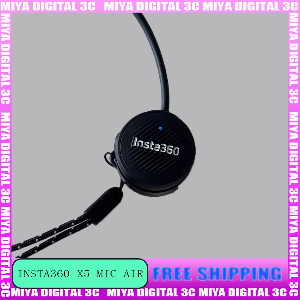 

Insta360 X5 Mic Air Беспроводной передатчик 48 кГц Высококачественное шумоподавление Совместимость Flow 2 Pro Пользовательская запись Upport