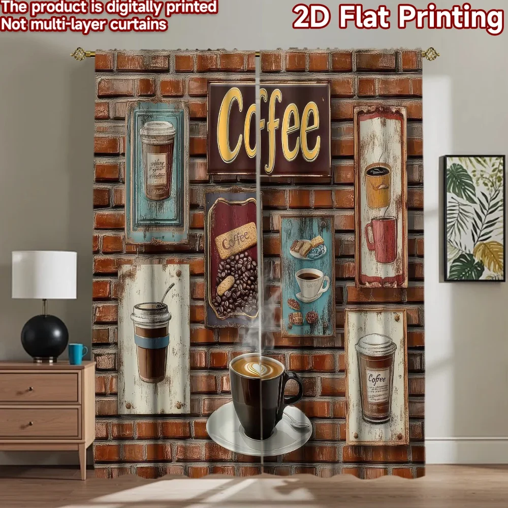 

1pc 2D flat Photography Backdrop Popular Tapestry Coffee Collection 100% Polyester Festive Backdrops for Suitable for event