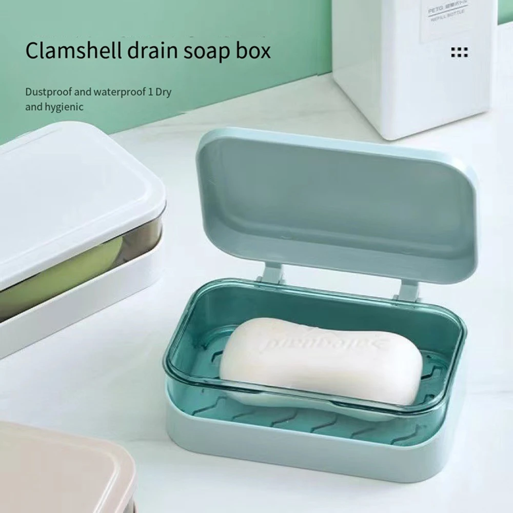 Portable Soap Storage Box Dustproof Sealed Soap Box Bathroom Supplies Soap Holder Soap Cases Waterproof Moisture-proof