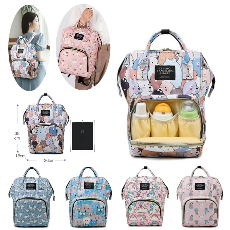 Fashion Mummy Maternity Nappy Diaper Backpack Bag Travel Backpack Mummy Backpack Multi-function Waterproof Outdoor Diaper Bags