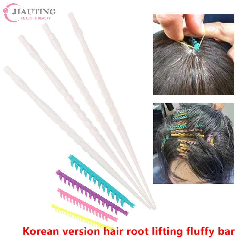 30Pcs/Set  PP 2.3/3.3/4/5mm Hair Root Perm Rods Bars Curlers With Clips Bangs Fluffy Salon Hair Rollers Set Hair Styling Tools