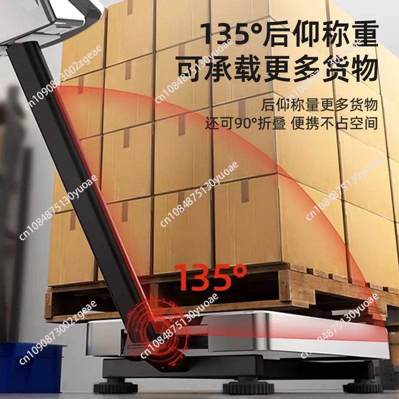 300KG High-Precision Electronic Scale - Waterproof Counter Scale for Vegetable Sales