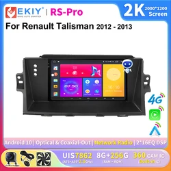 EKIY 2K Screen Car Radio For Renault Talisman 2012-2013 Multimedia Navi GPS Autoradio Android 10 DVD Stereo 4G Player Ai Voice