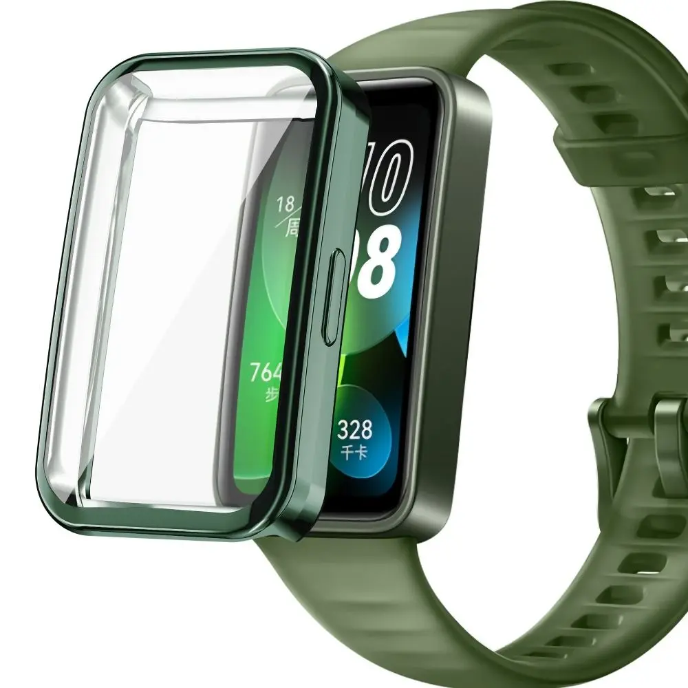 Soft TPU Protective Cover Anti-Scratch Full Cover Screen Protector Accessories Smart Watch Case Shell for Huawei Band 9 8