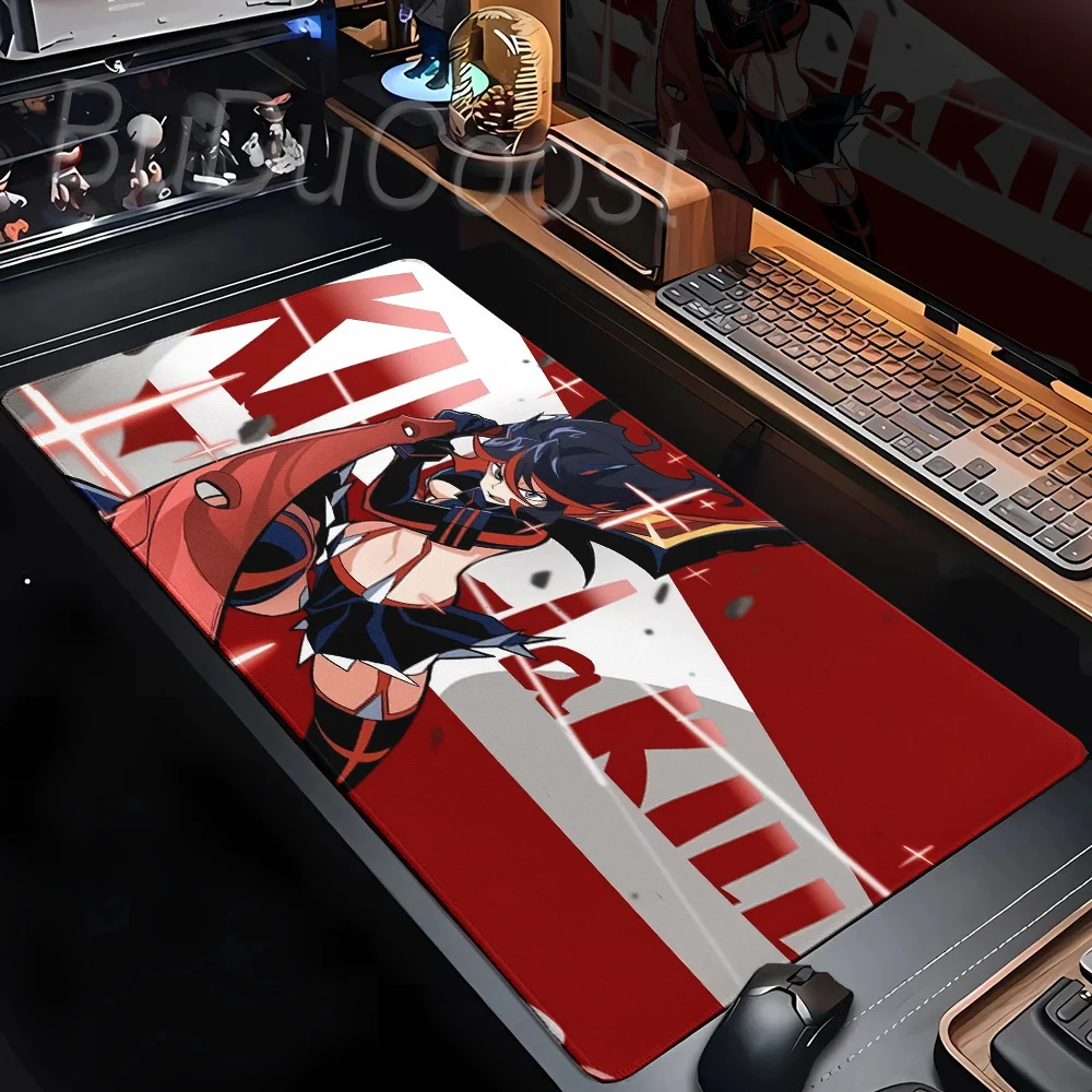 Large PC Gamers Mousepad Kill La Kill Deskmat Home Mechanical Keyboard Speed Tablemat Rubber Durable Non-Slip Lock-Edge Tablepad