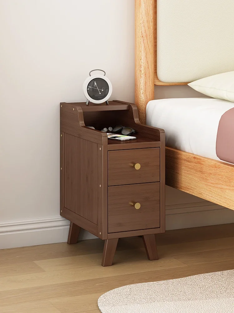 

Small bedside table, simple modern and simple storage rack, ultra narrow seam cabinet for rental use, edge cabinet, bedroom stor