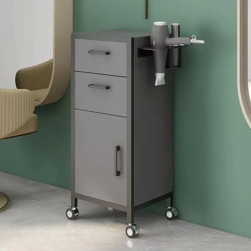 Multi-Functional Salon Furniture Storage Cabinet Modern Hair Salon Trolley Stations Multi-Functional Shelving Tool for Barber