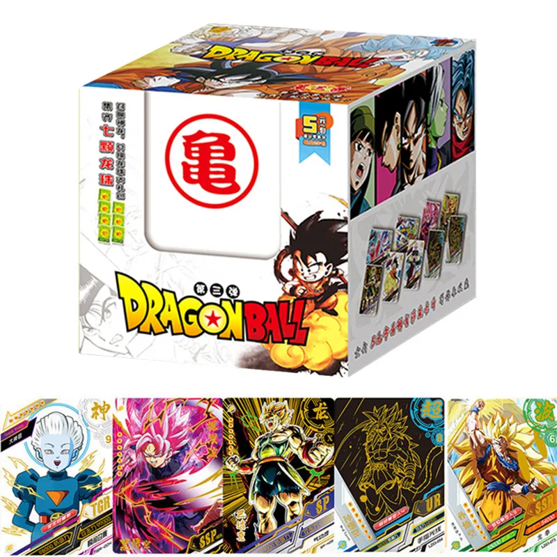 

5/25/100 Pcs Anime Dragon Ball Carte Son Goku Saiyan Vegeta TCG Rare Trading Collection Card Battle Cards for Children Gift Toys