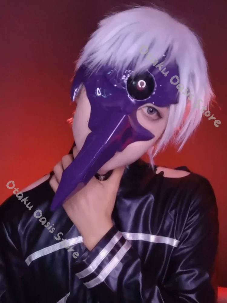 Маска-монарх для косплея Канеки Кена из Tokyo Ghoul, маска-монарх с одним глазом, реквизит для Хэллоуина, украшения, фигурка для Комик-Кона, для отаку