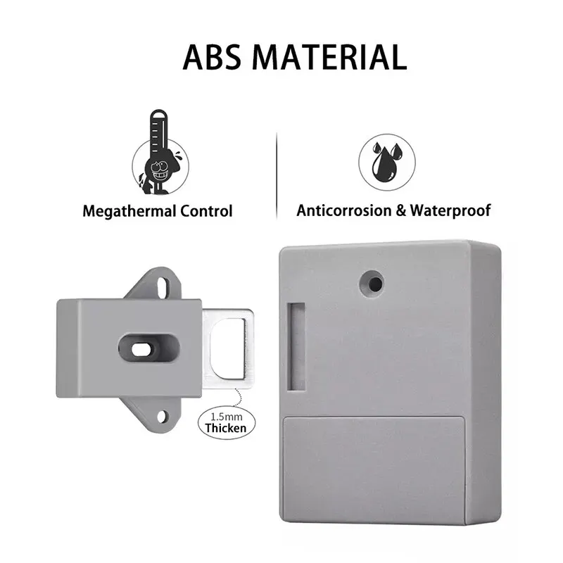 Bloqueio de sensor inteligente invisível com cartão RFID, oculto, sem socos, fechaduras digitais, bricolage para gabinete, armário, móveis,