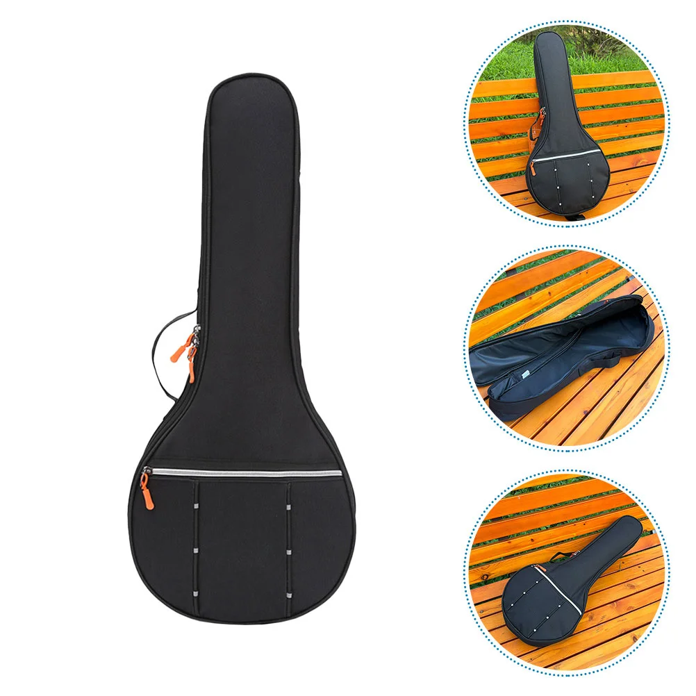 

Banjo Backpack 4 String Thick Cotton Padding Waterproof Durable Banjo Storage Organizer Carrying Case for Beginners Kids Teens