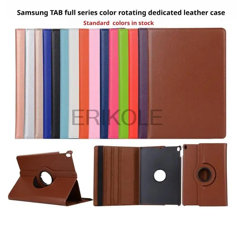 For Samsung TAB 8/9.6/9.7/10.1/10.5-inch tablet computer, litchi pattern rotating leather case,P610615,X200/X205T870T730T500