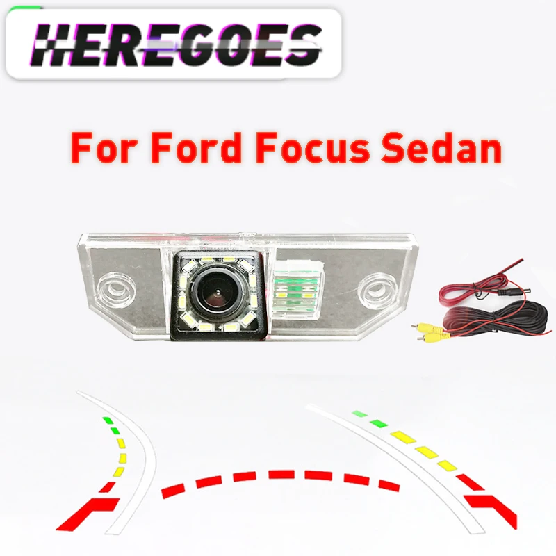 Fisheye 4 8 12 led dynamic Wireless Car CCD Night Vision Rear Camera For Ford Focus Sedan 2 3 2008-2012 C-Max C Max Mondeo