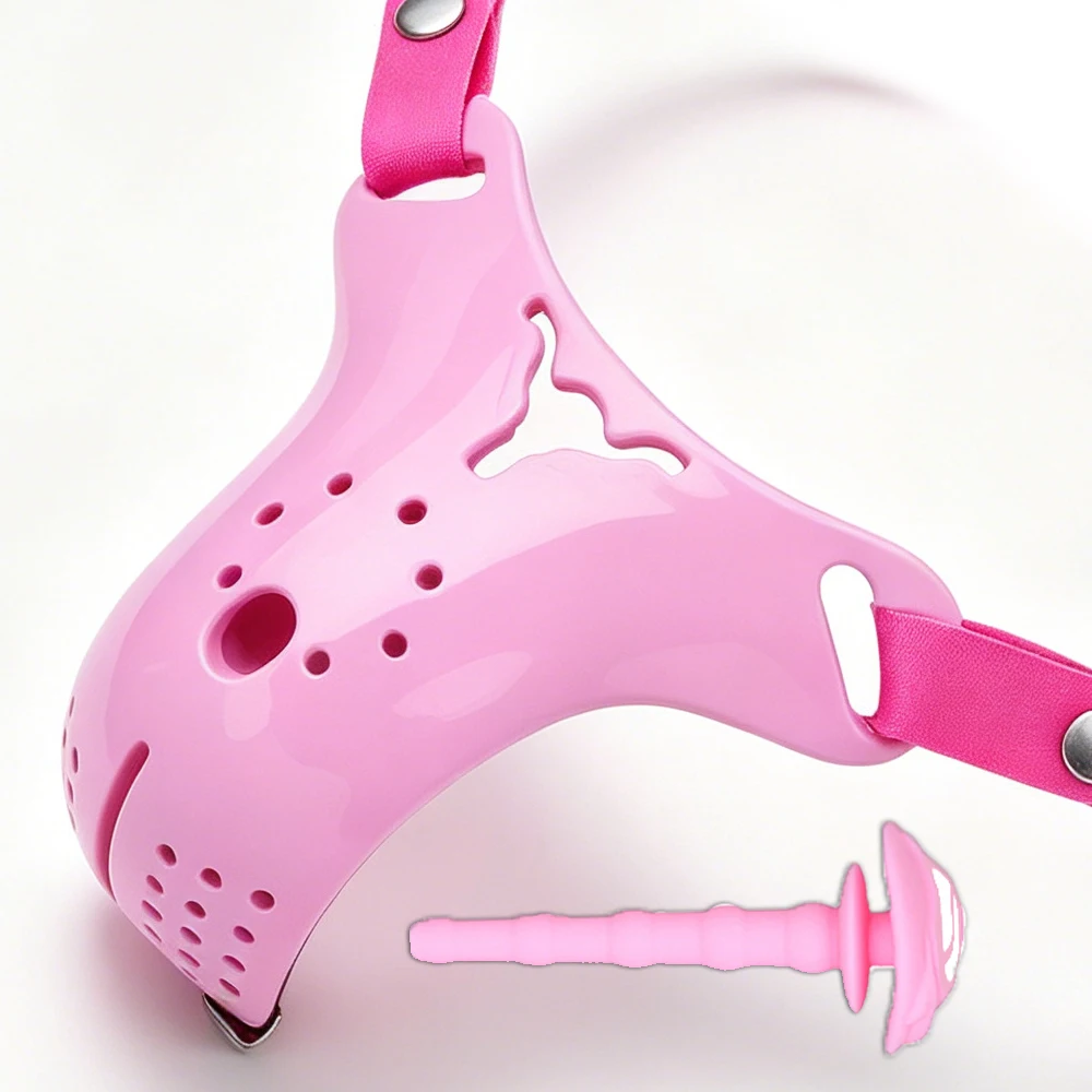 ANOSX 2 Styles Male Chastity Cage Resin Penis Cages Urethral Lock Device With Hole With Restraint Silicone Imitation Clitoris