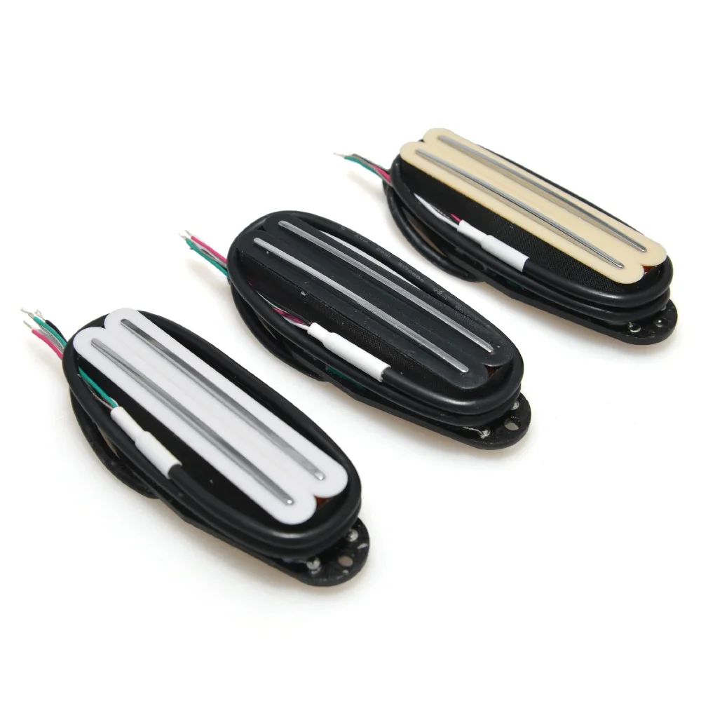 

1pcs Alnico 5 Hot Double Track Humbucker Pickup Single Coil Black White Yellow Color for ST SQ Electric Guitar Parts