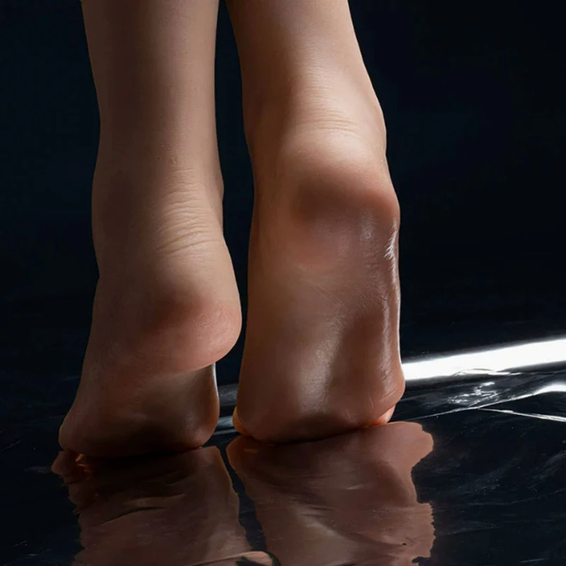 Lifelike Simulation Foot Model Platinum Silicone False Fetish Feet TG3700  Female Beauty Shoes Socks Shooting Props
