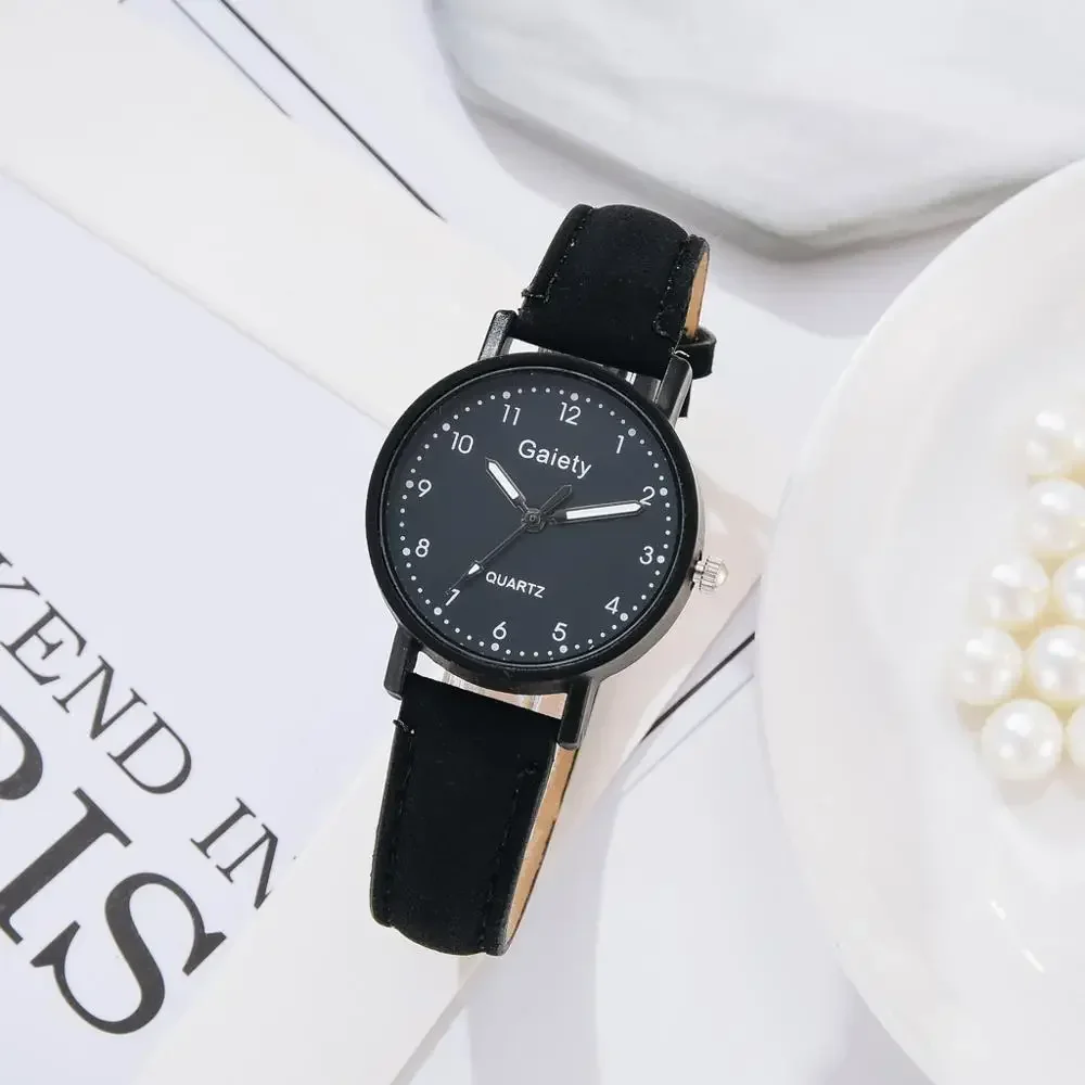 Fashion Brand Watch for Women Simple Arabic Numerals Bracelet Leather Ladies Dress Quartz Watch Clock for Women Relogio Feminino