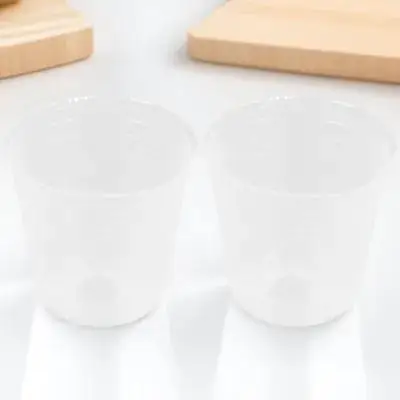 50Pcs Planting Nursery Pots PP Plastic Clear Orchid Pots Small Succulent Plant Containers Flowerpot Home Garden Balcony