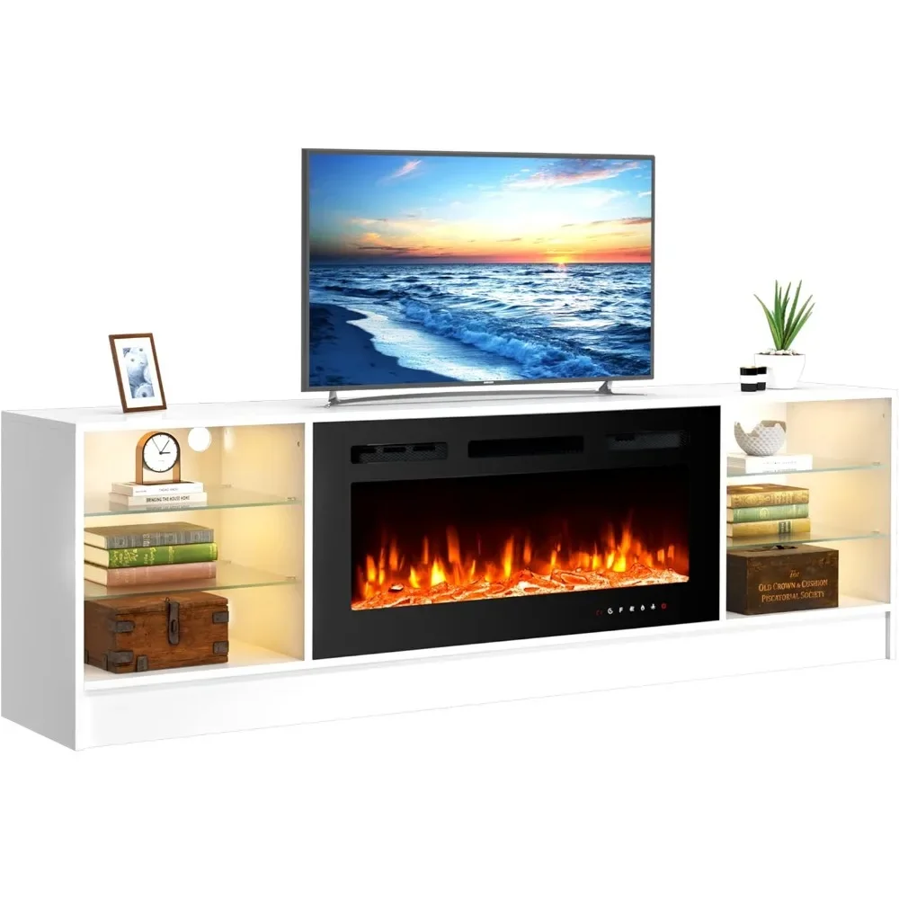 Fireplace TV Stand with 36