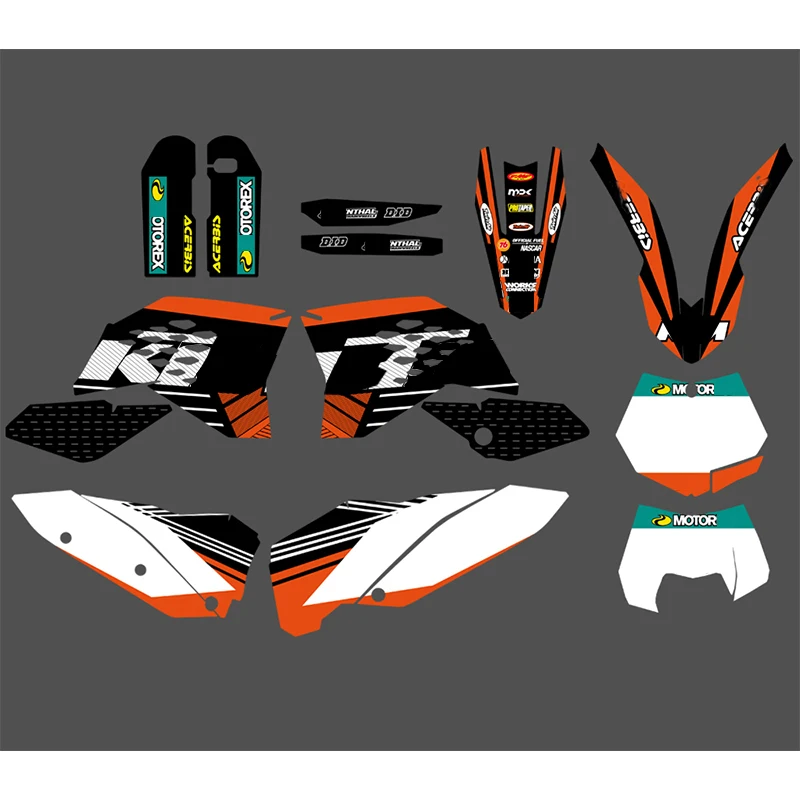 

Motorcycle Motor Bike For Ktm all Model Decal Sticker Graphics Kit For KTM SX SXF EXC XC 2005 2006 2007 2008 2009 2010 2011