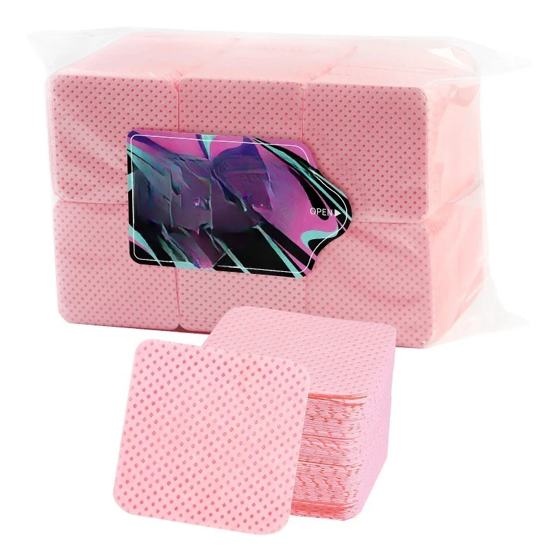 1200pcs Nail Polish Remover Wipes Nail Cleaning Pads Non Woven Nail Pads for Women Girl Beauty Salon Nail Art Tool
