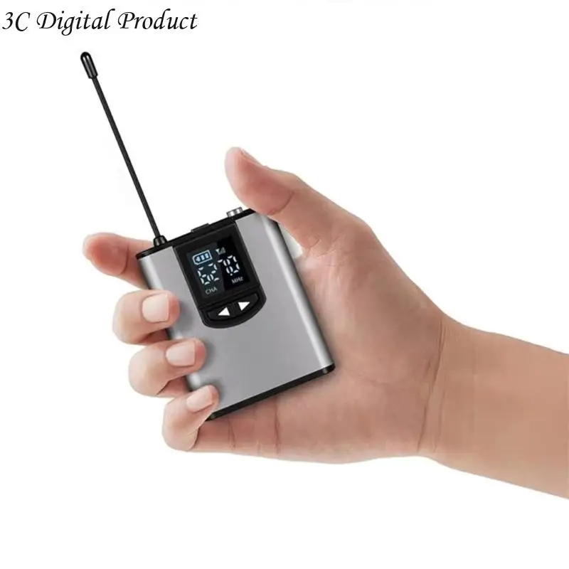 Зажим на вещательный микрофон для подкастов прозрачная трансмиссия 6 часов регулируемой частоты ЖК -экрана металлический корпус