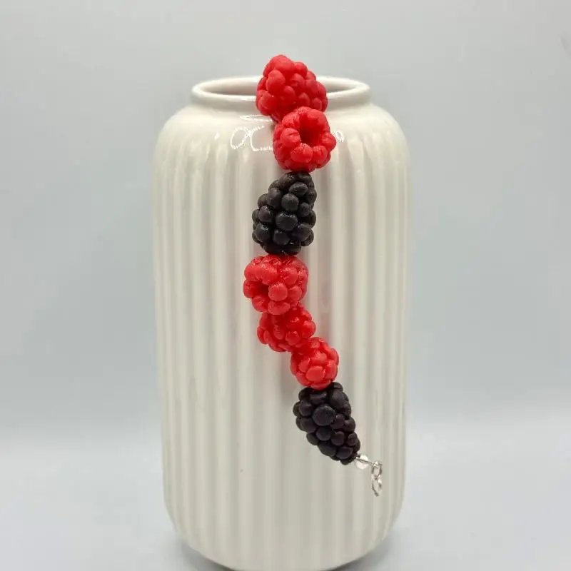 Niedliches 3D-realistisches Frucht-Perlenarmband, handgefertigt aus Harz, für den Sommerurlaub, den täglichen Gebrauch, Geschenk für Mädchen. – Detail 4