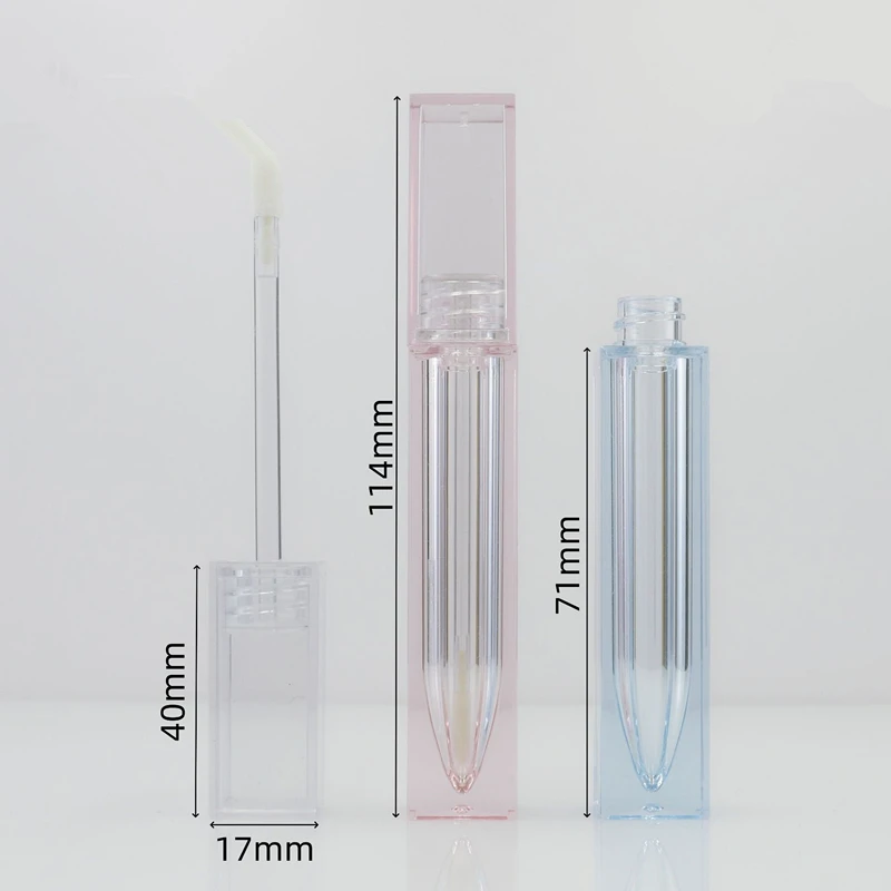 100pcs 7ml Empty Transparent Lip Gloss Tubes Plastic Lip Balm Tube Lipstick Mini Sample Cosmetic Container