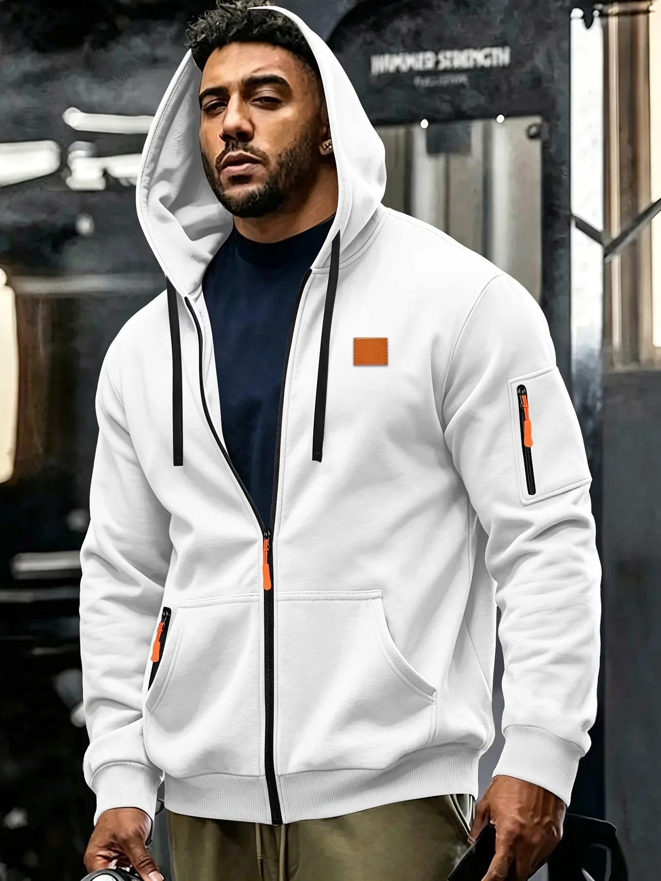2027 New Spring Men's Jackets Hooded Coats Casual Zipper Sweatshirts Male Tracksuit Fashion Jacket Mens Clothing Outerwear