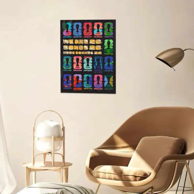 

Popular 2026 FIFA World Cup Host City Jigsaw Puzzle Poster 10.9*14.5 in Unique Shaped High Quality Wooden Puzzle for Adults Gift