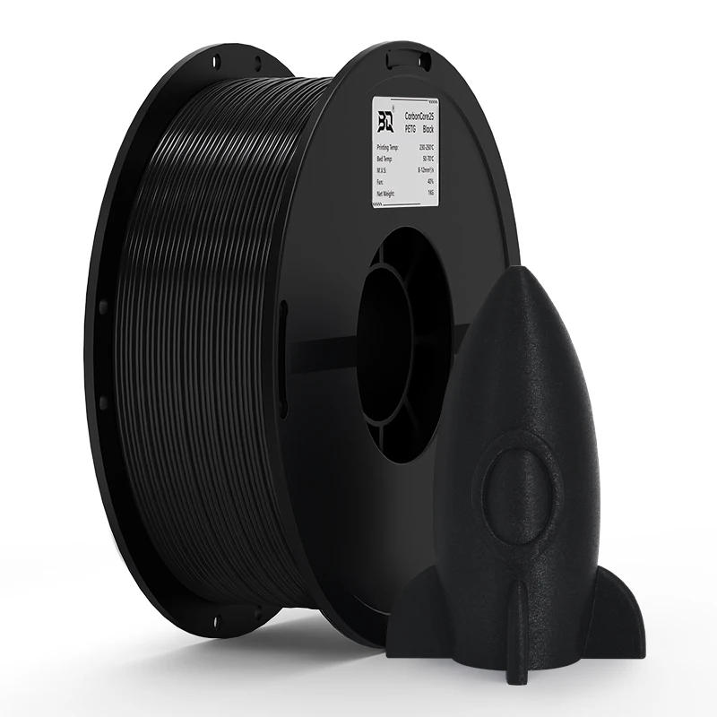 BIQU PETG - CarbonCore25 Filament 1kg/Roll Up to 25% Core Carbon Fiber Multicolor Compatible with All AMS Units For 3D Printer