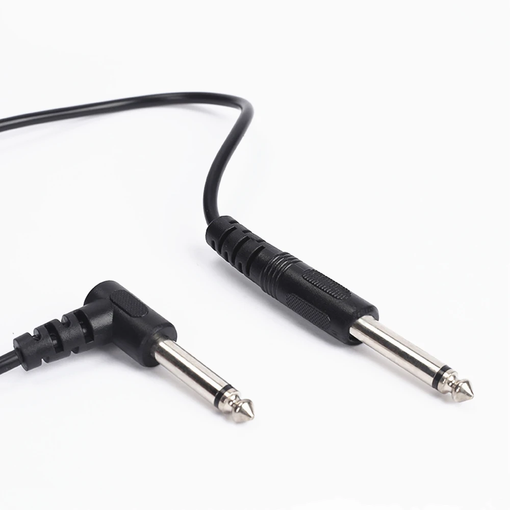 Kabel Penghubung Kabel Gitar untuk Gitar Listrik Bass Instrumen Keyboard Pengurang Kebisingan Kabel Audio 6.35Mm Colokan 3 M