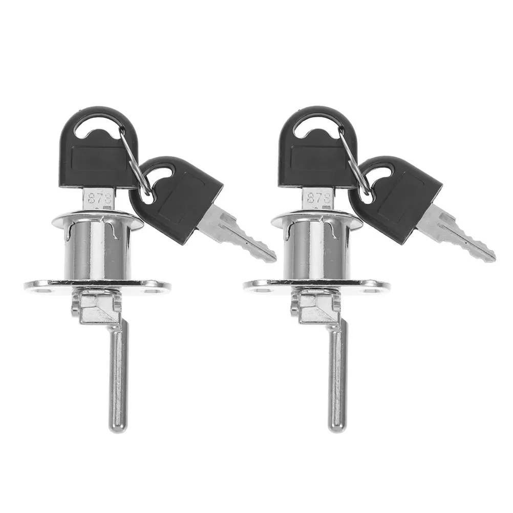 

2 PCS Cabinet Lock with Keys Desk Drawer Replacement and Furniture Locks for Drawers