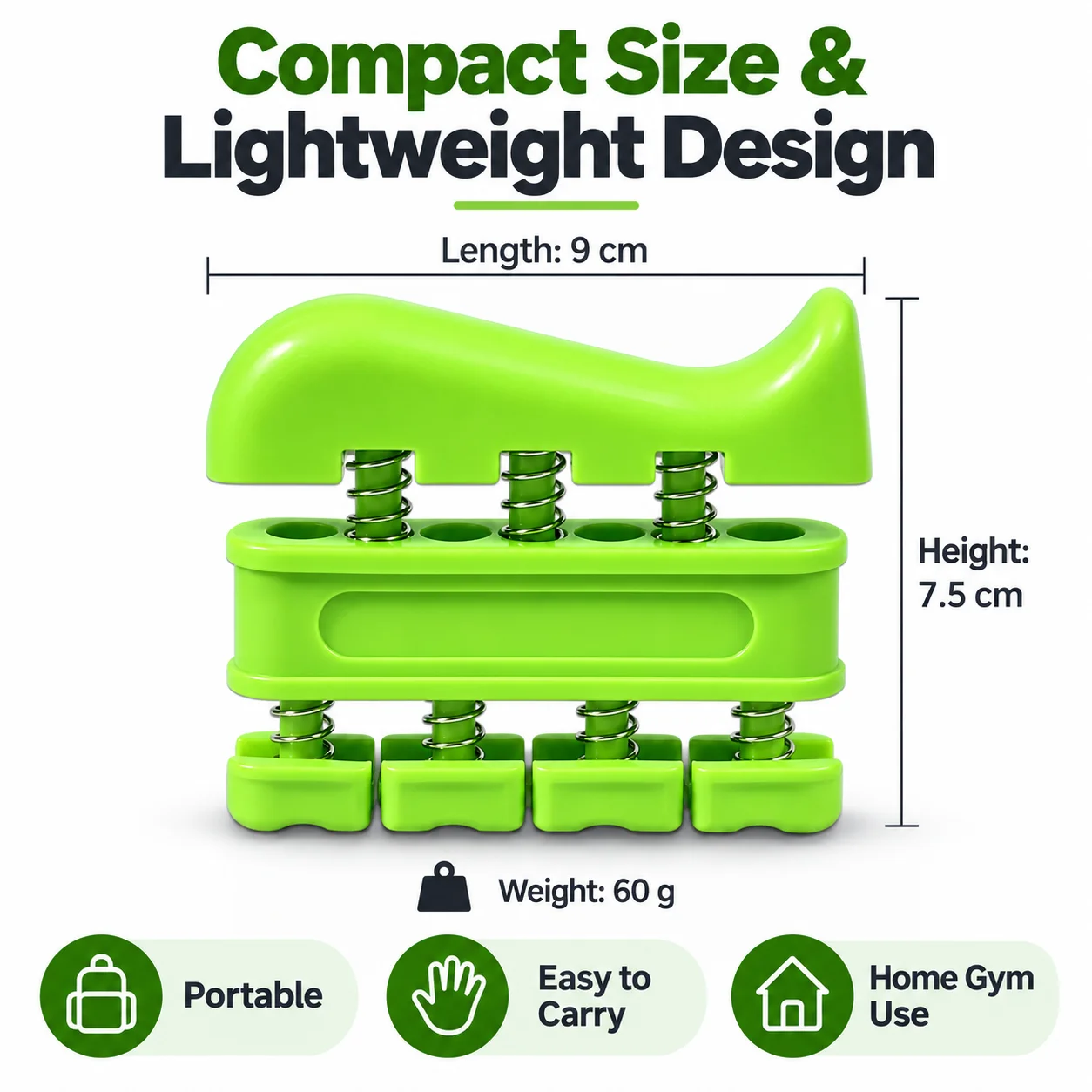 Five Finger Trainer Hand Strength Exerciser, Portable Spring Grip Trainer for Finger Flexibility, Strength & Daily Hand Exercise