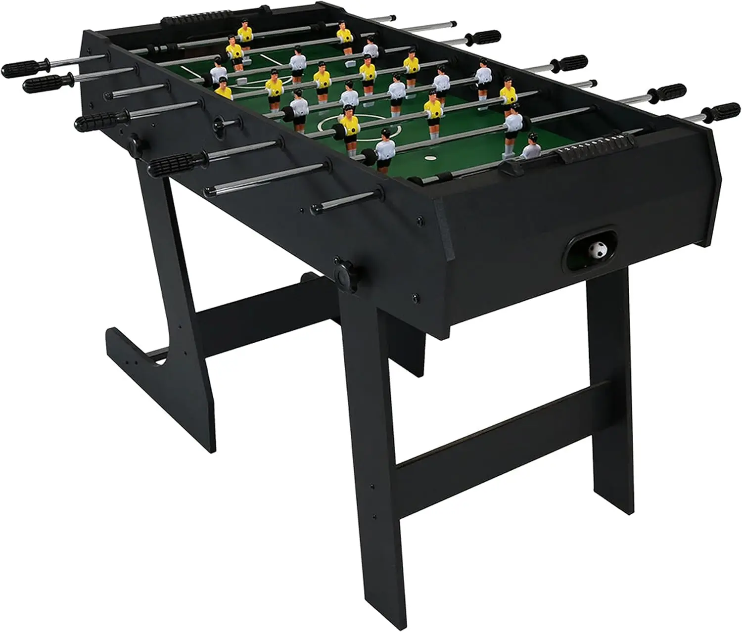 48-Inch Indoor Folding Foosball Table - Hollow Metal Rods - Space Saving Design