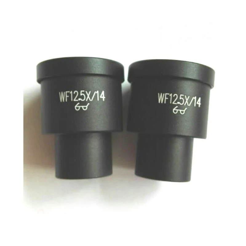 WF12.5X 14mm Óptico Grande Angular Alto Eyepiont Microscópio Biológico Metalúrgico Lente Ocular com Tamanho de Montagem 23,2mm